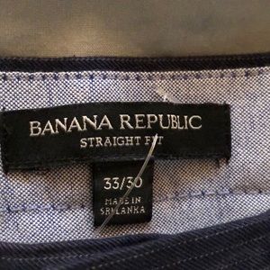 Banana republic 33/30 straight fit pants